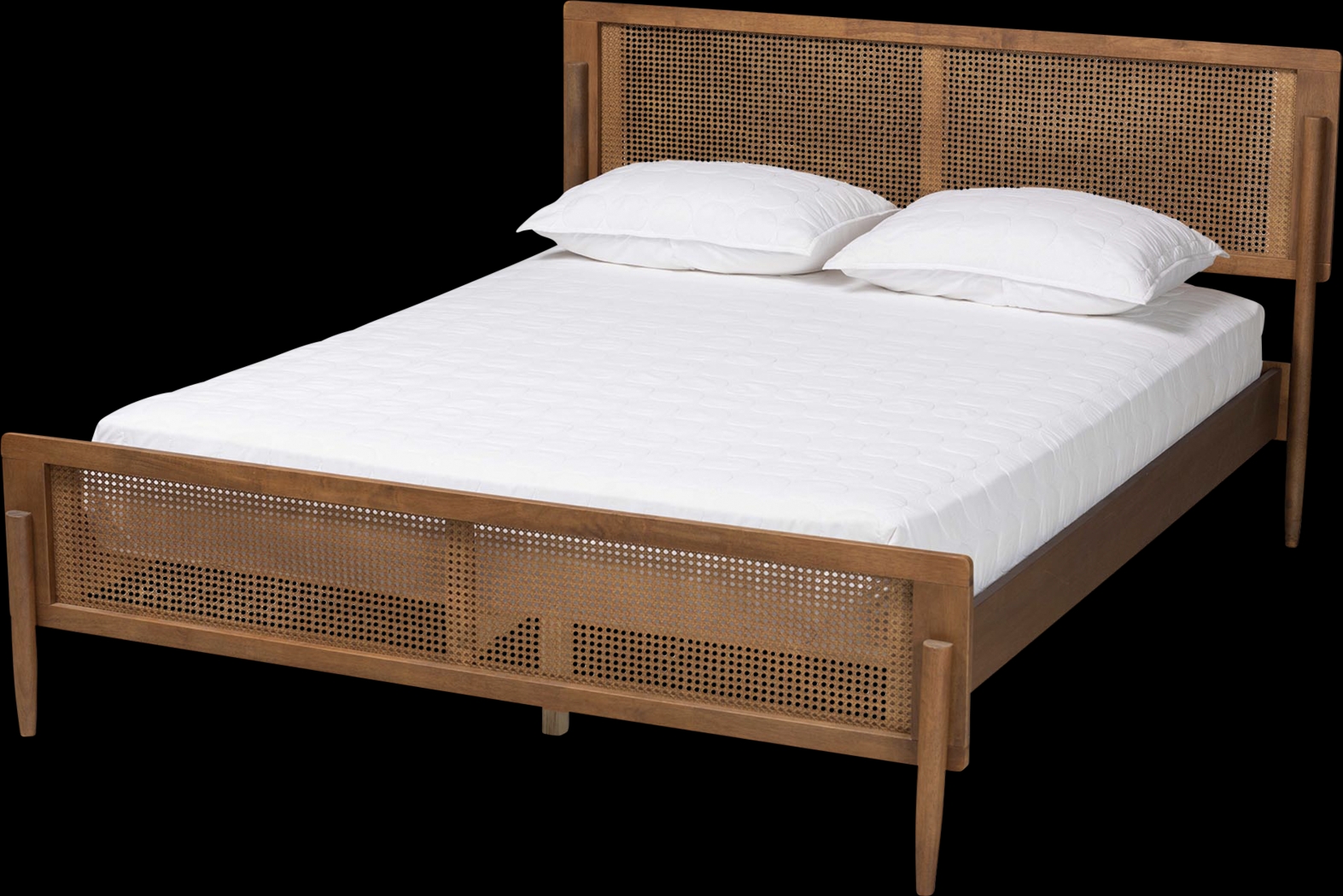 Liahona Brown Queen Platform Bed - Thumbnail - Image 1