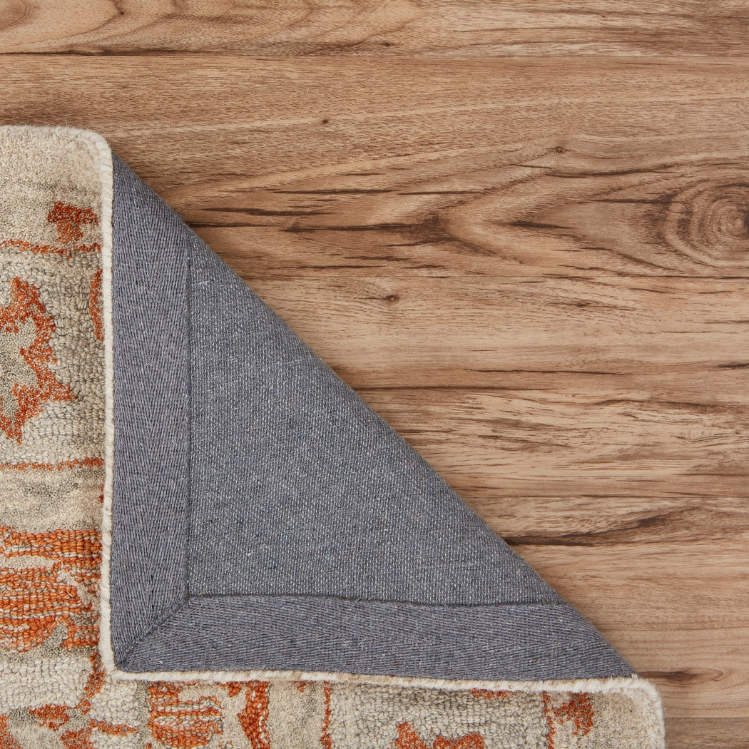 Libena Orange 5' x 7'9 Rug - Thumbnail - Image 5