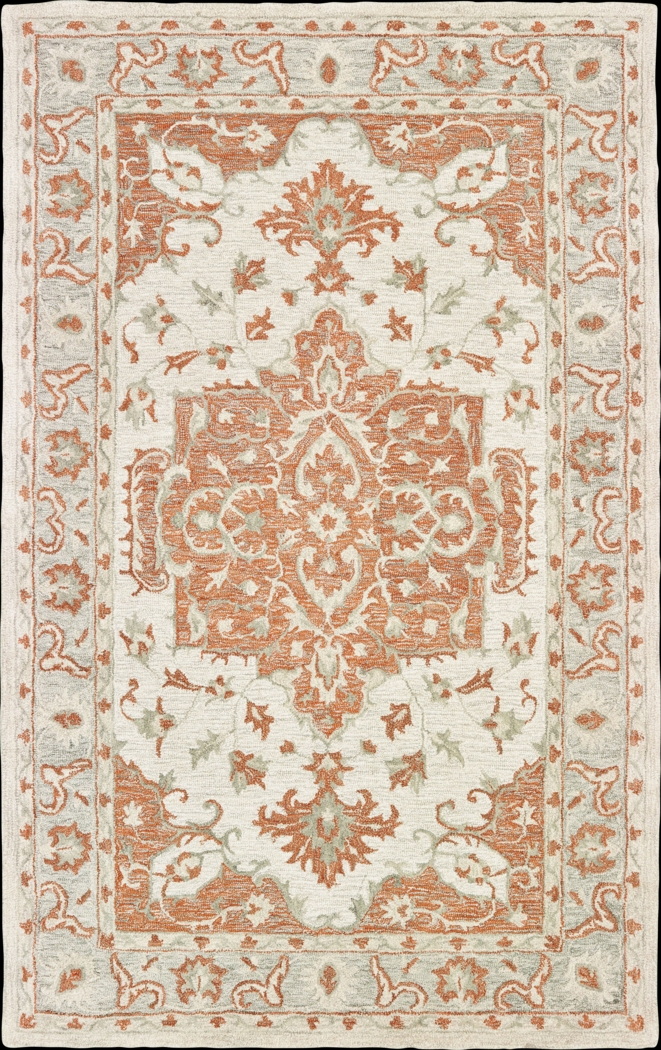 Libena Orange 5' x 7'9 Rug - Thumbnail - Image 1