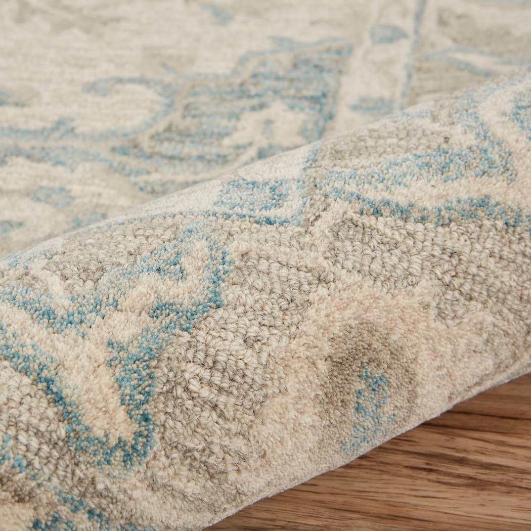 Libena Teal 7'9 x 9'9 Rug - Thumbnail - Image 6