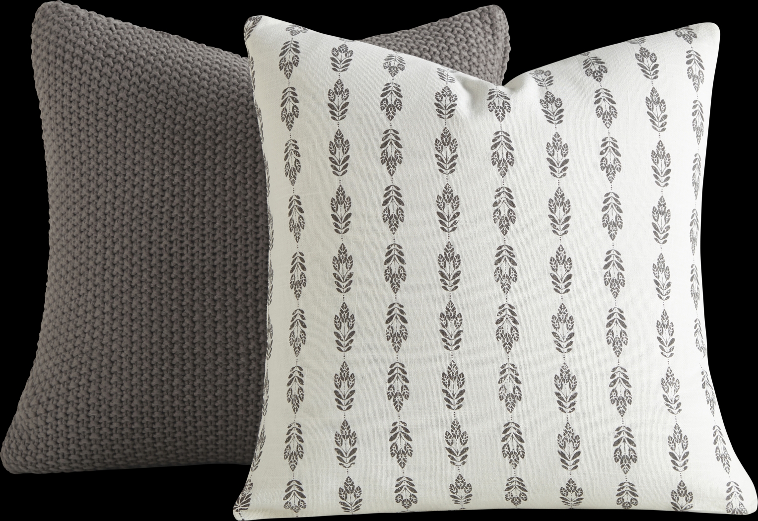 Liddi Gray Accent Pillow Set of 2 - Thumbnail - Image 1