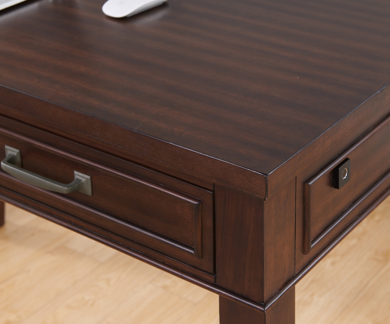 Lidemann Brown Desk with Fingerprint Lock - Thumbnail - Image 6