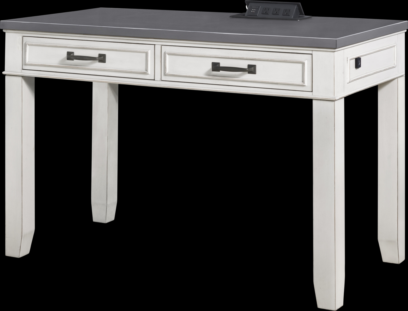 Lidemann White Desk with Fingerprint Lock - Thumbnail - Image 2