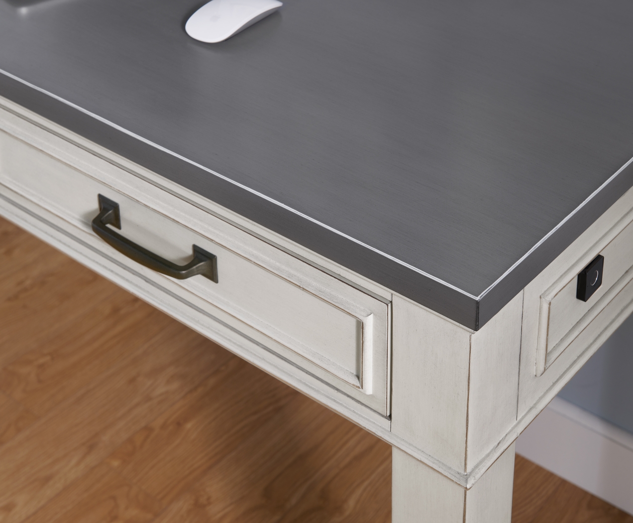 Lidemann White Desk with Fingerprint Lock - Thumbnail - Image 8