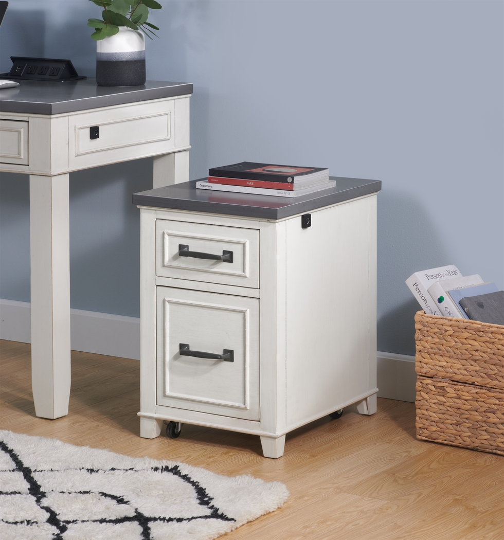 Lidemann White File Cabinet with Fingerprint Lock - Thumbnail - Image 4