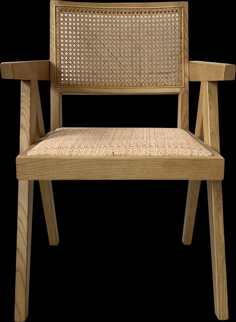 Lidflower Natural Arm Chair, Set of 2 - Thumbnail - Image 2