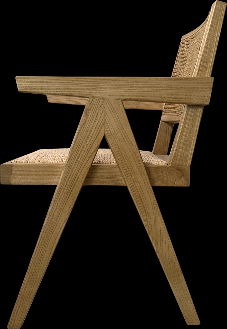 Lidflower Natural Arm Chair, Set of 2 - Thumbnail - Image 3