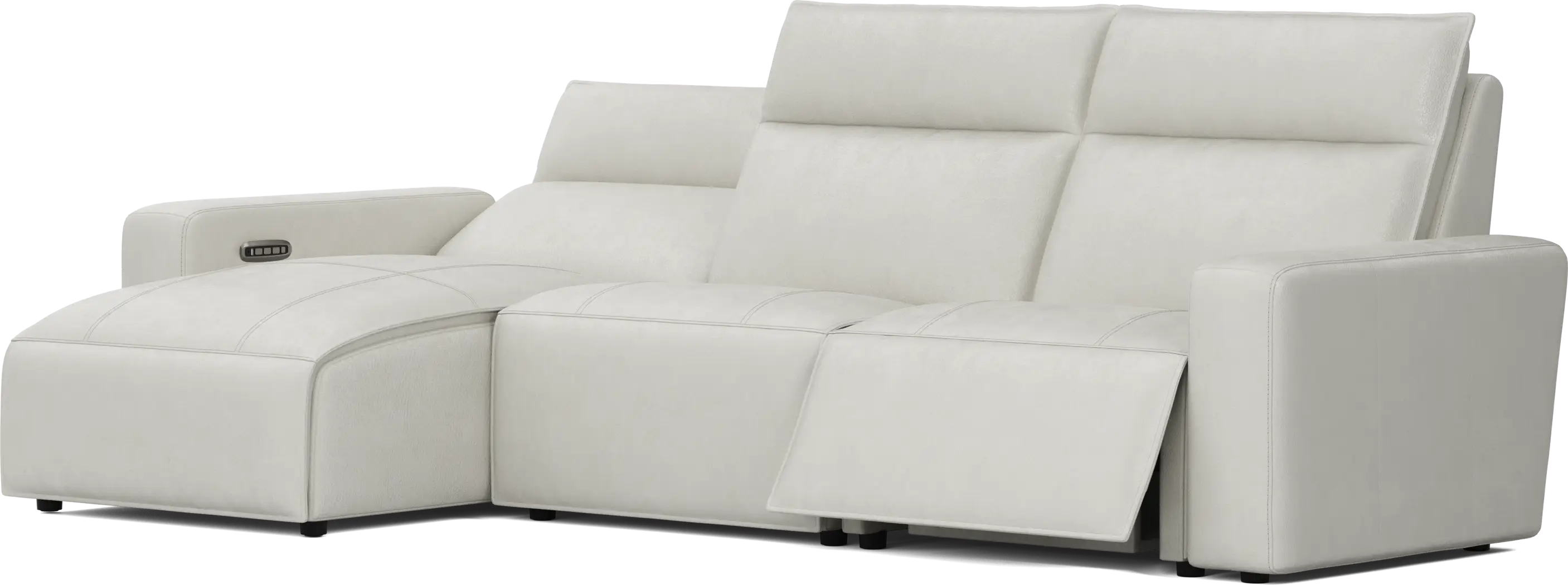 SYNE 5093 MODULAR TWO 3 PC LEATHER SECTIONAL - LAF CHAISE - Thumbnail - Image 1