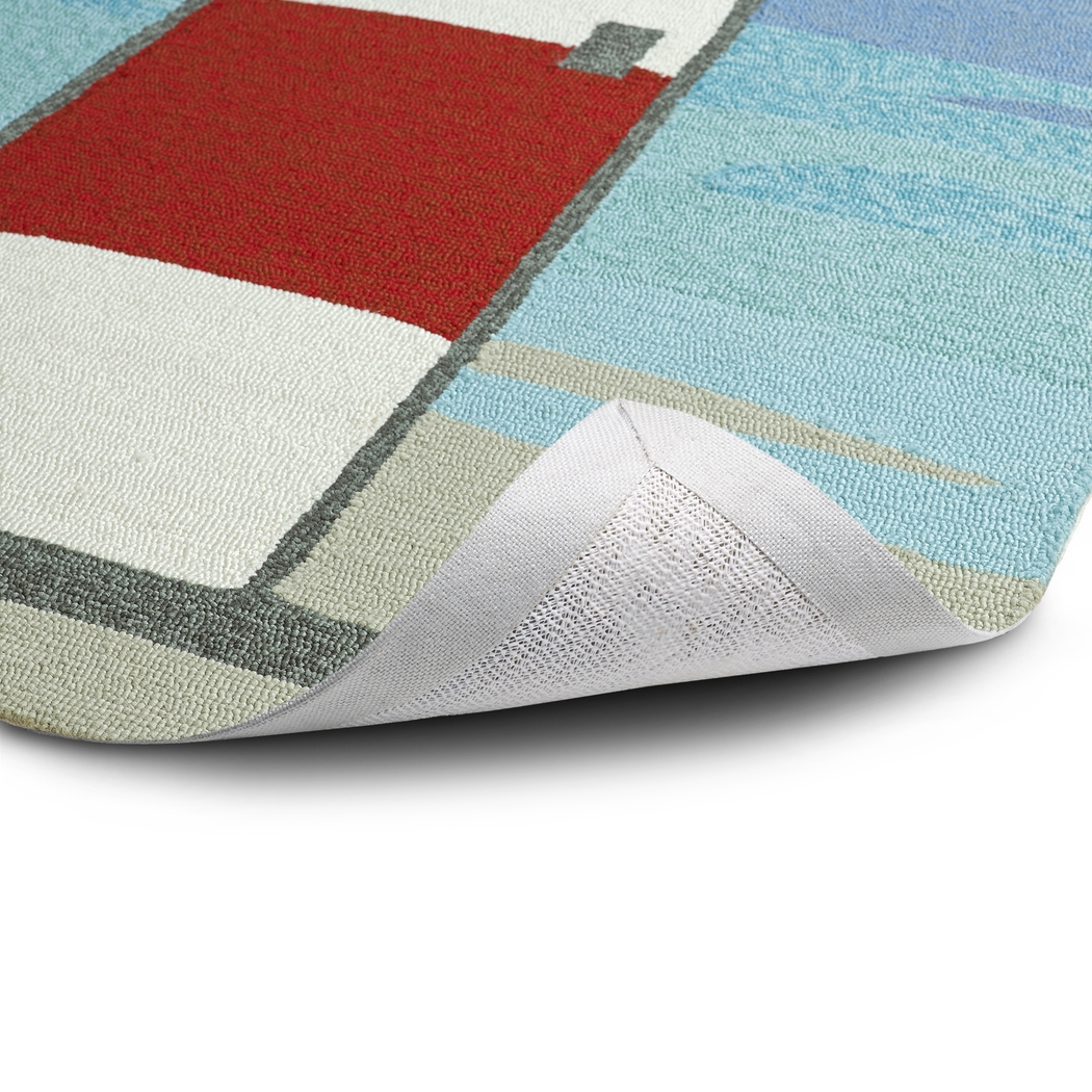 Lighthouse Sunrise Brown 2' x 6' Indoor/Outdoor Rug - Thumbnail - Image 2