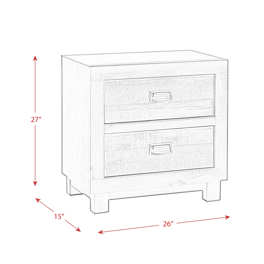 Lightmoth Walnut Nightstand - Thumbnail - Image 3