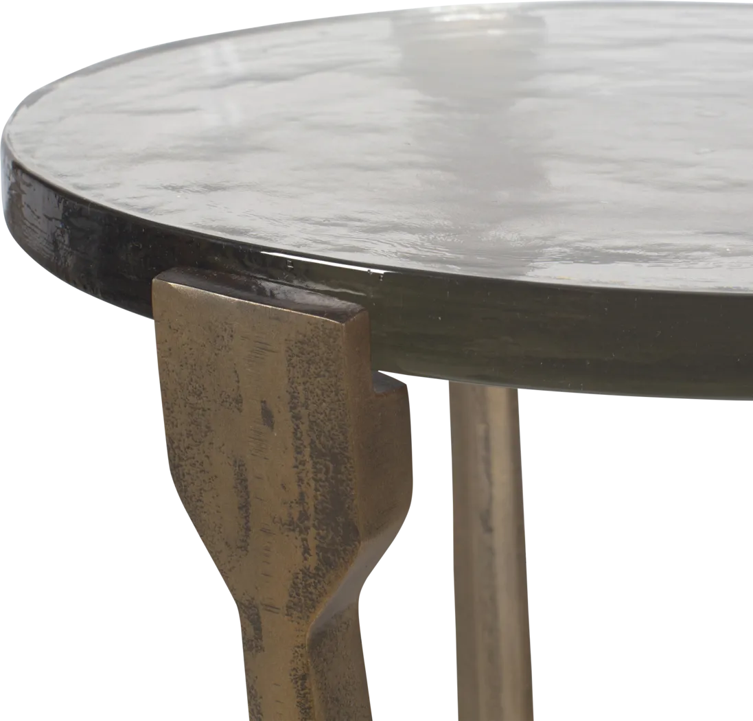 Lihesa Brass Outdoor End Table - Thumbnail - Image 5