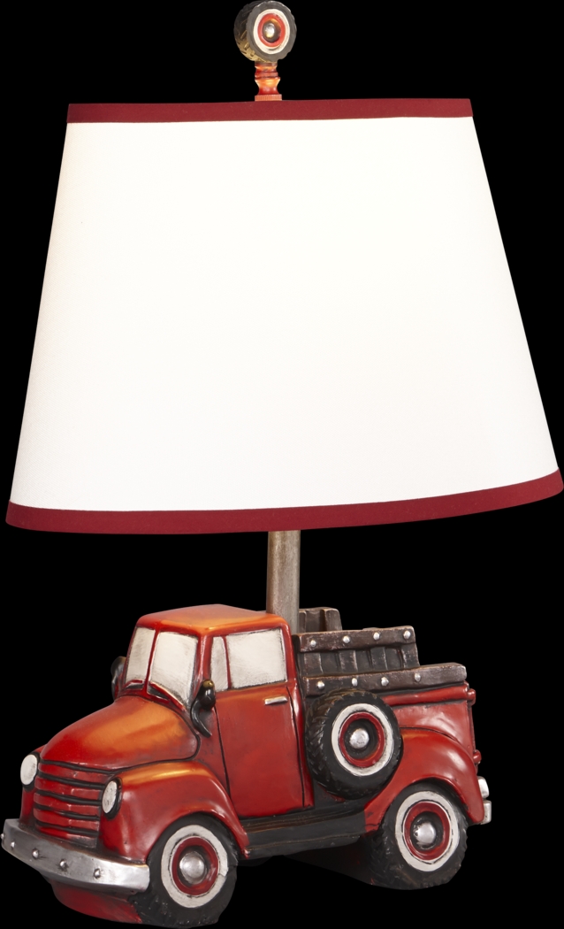 Kids Lil' Red Truck Lamp - Thumbnail - Image 1