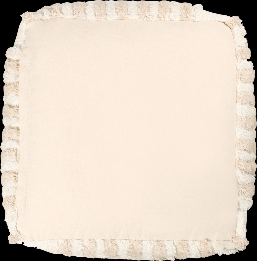 Lilanie Beige/Cream Pouf - Thumbnail - Image 5