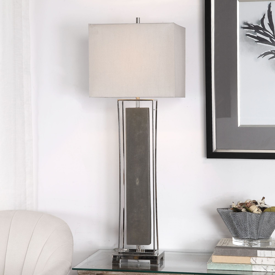 Lilian Lane Gray Lamp - Thumbnail - Image 5