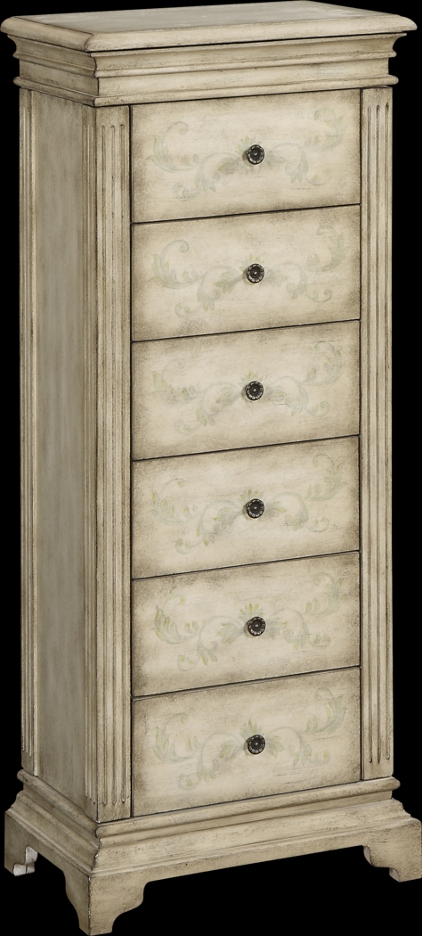 Lilibeth Ivory Jewelry Armoire - Thumbnail - Image 1