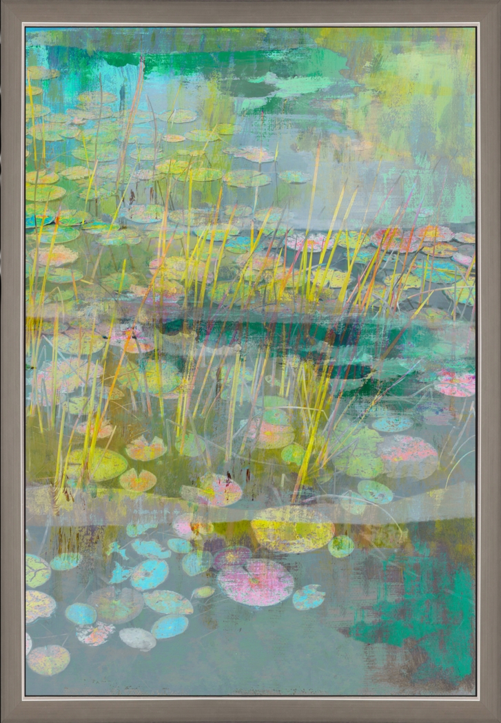 Lilies Look II Blue Framed Artwork - Thumbnail - Image 1
