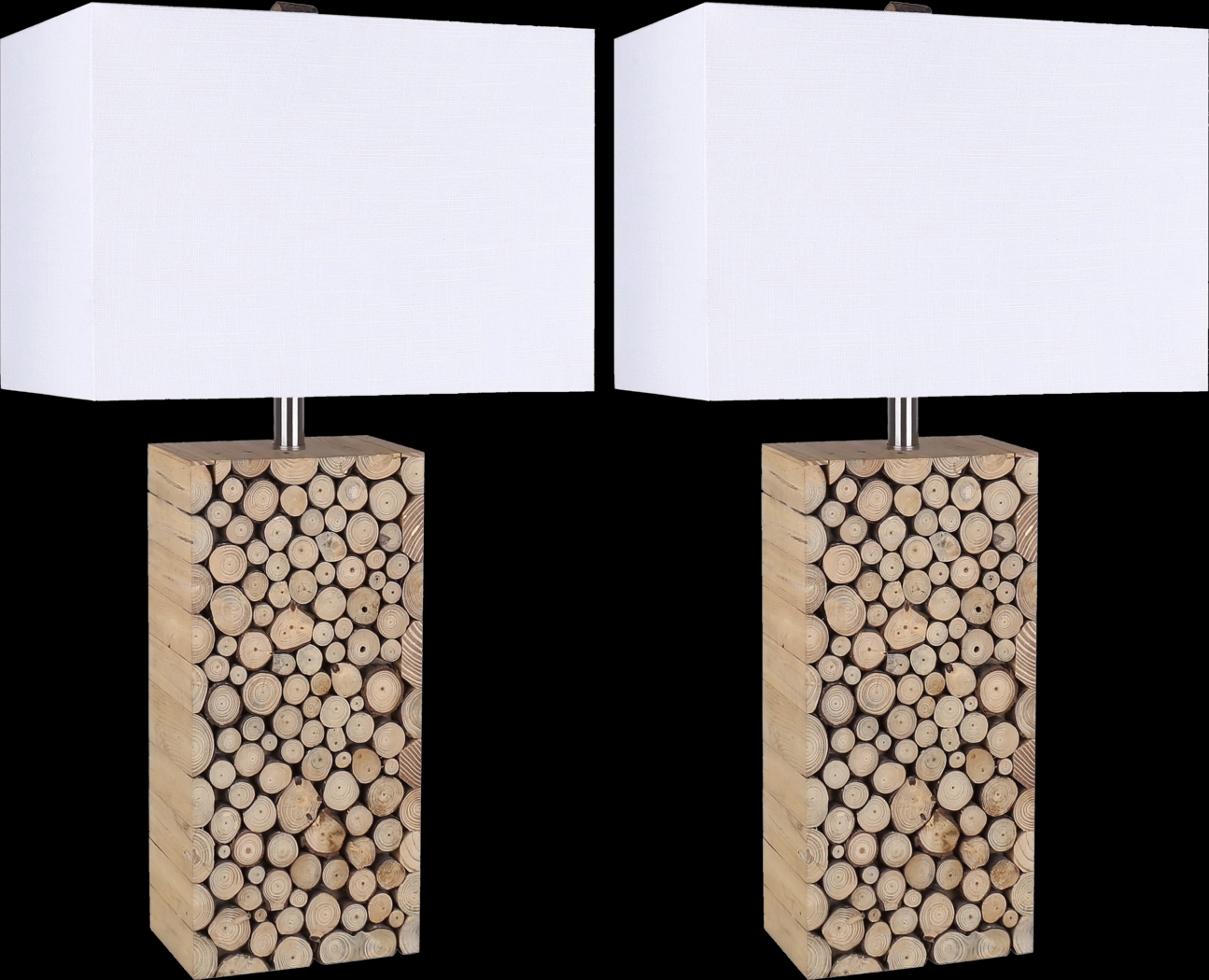 Lillian Edge Natural 2 Pc Lamp Set - Thumbnail - Image 1