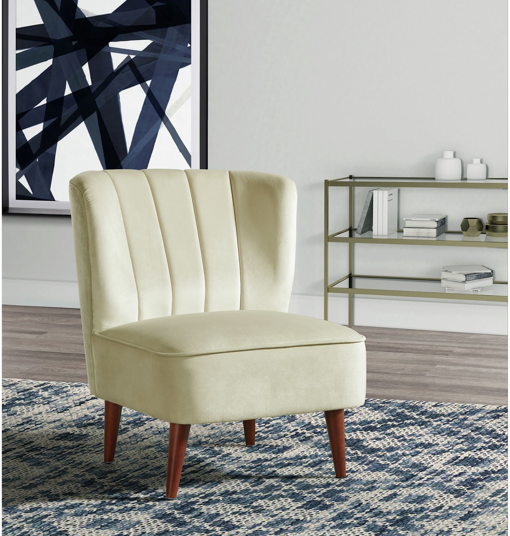 Liloa Cream Accent Chair - Thumbnail - Image 8