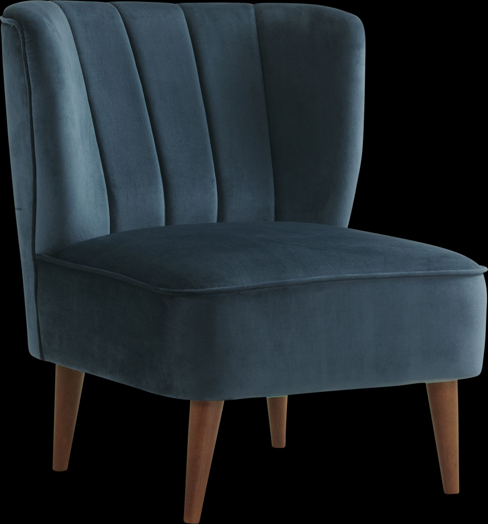 Liloa Navy Accent Chair - Thumbnail - Image 1