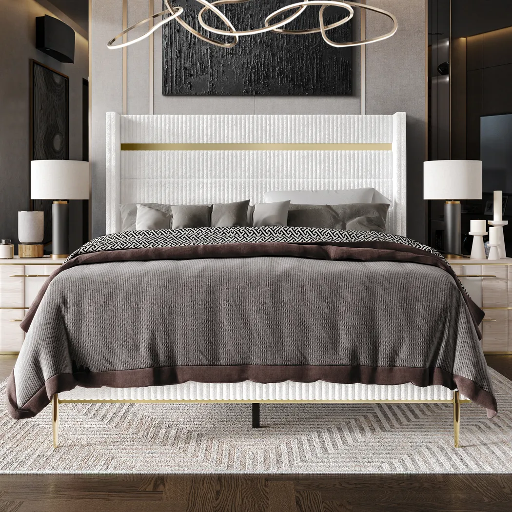 Lilypad White Twin Bed - Thumbnail - Image 2