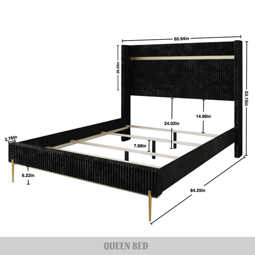 Lilypadway Black Full Bed - Thumbnail - Image 6