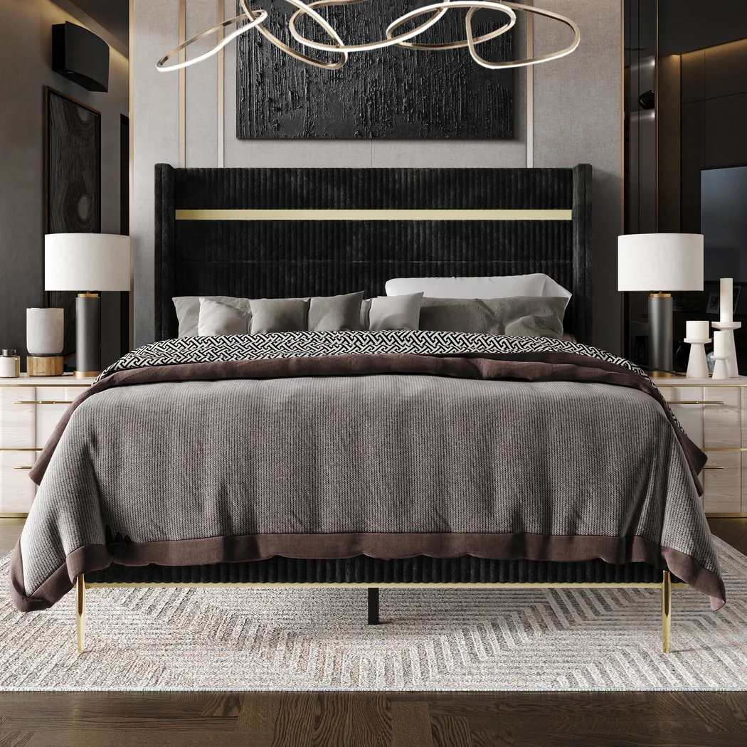 Lilypadway Black Queen Bed - Thumbnail - Image 2
