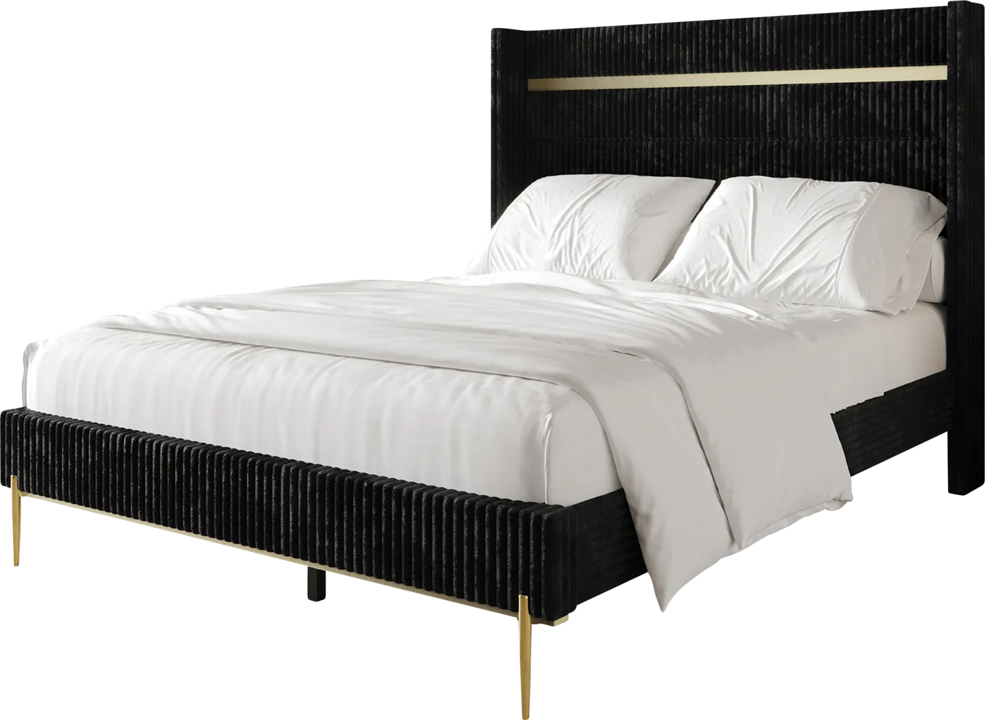 Lilypadway Black Queen Bed - Thumbnail - Image 1