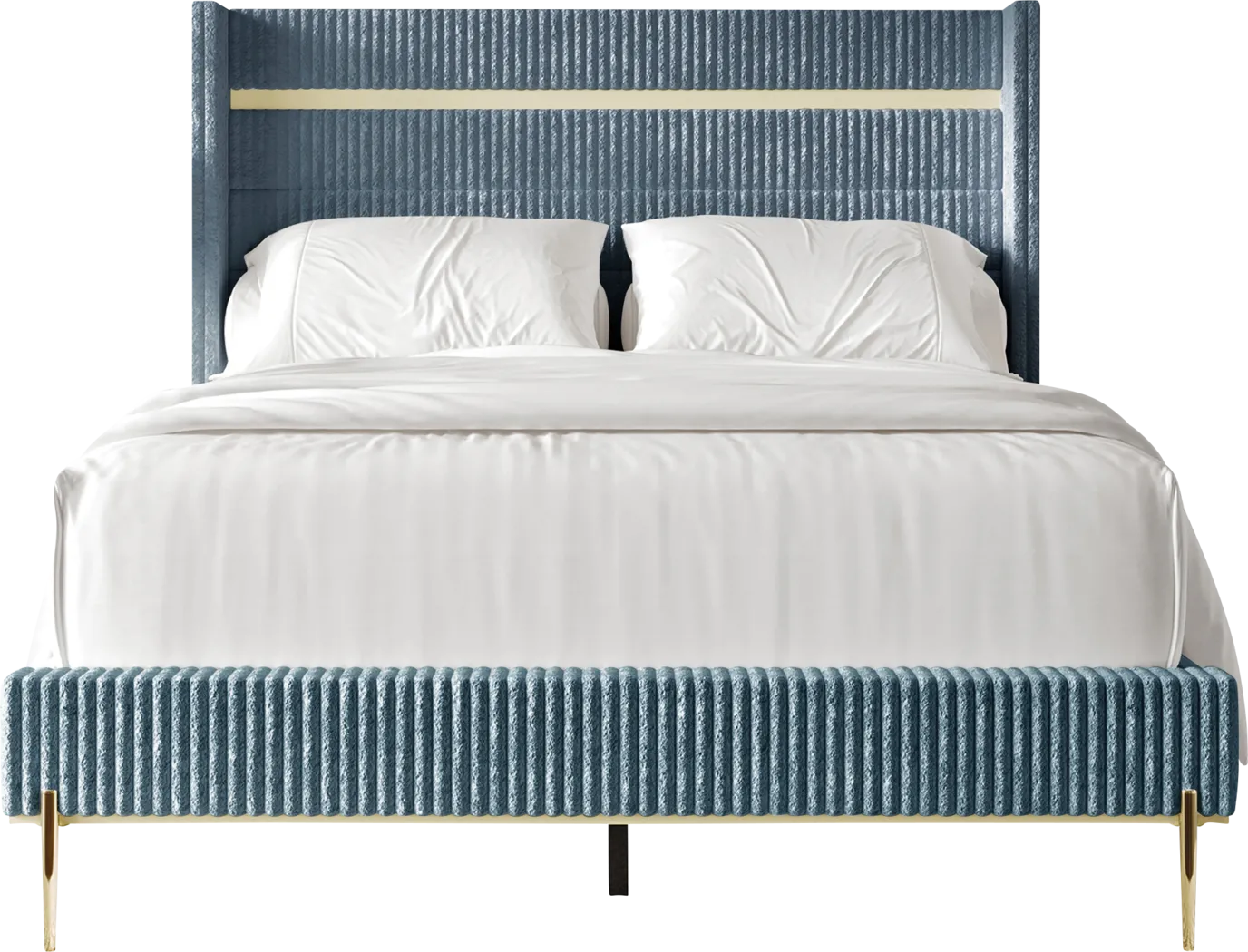 Lilypadway Blue Queen Bed - Thumbnail - Image 7