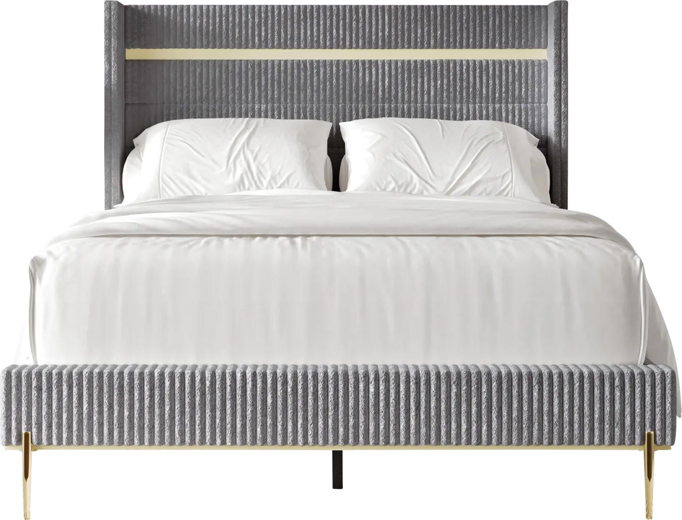Lilypadway Gray Twin Bed - Thumbnail - Image 4