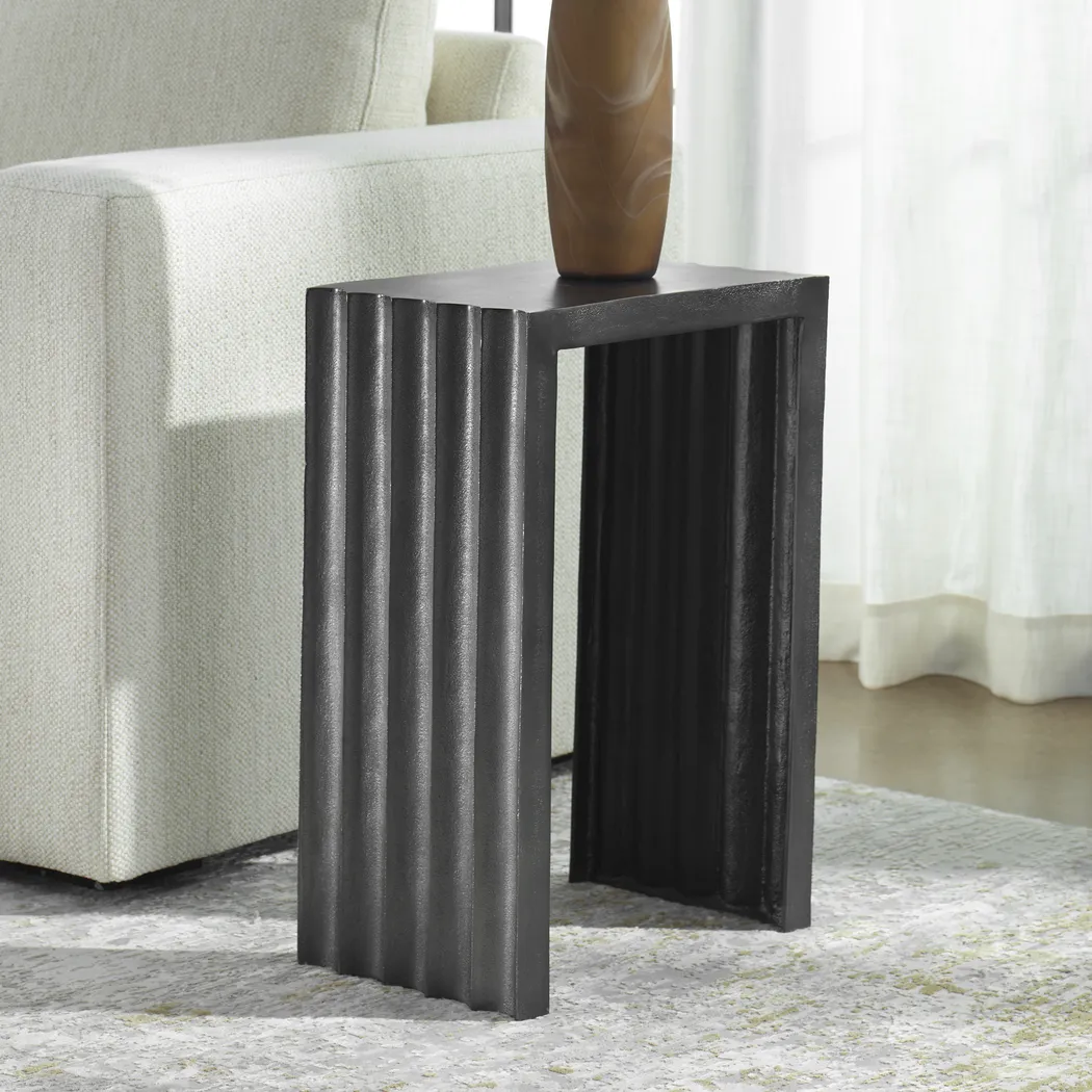 Limada Gray Outdoor End Table - Thumbnail - Image 2