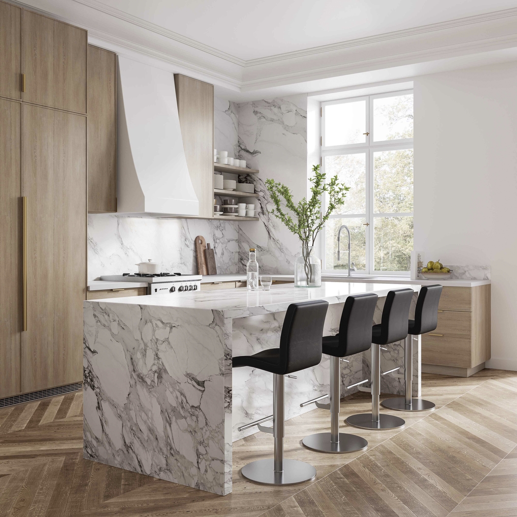 Limoneria Black Adjustable Barstool - Thumbnail - Image 2