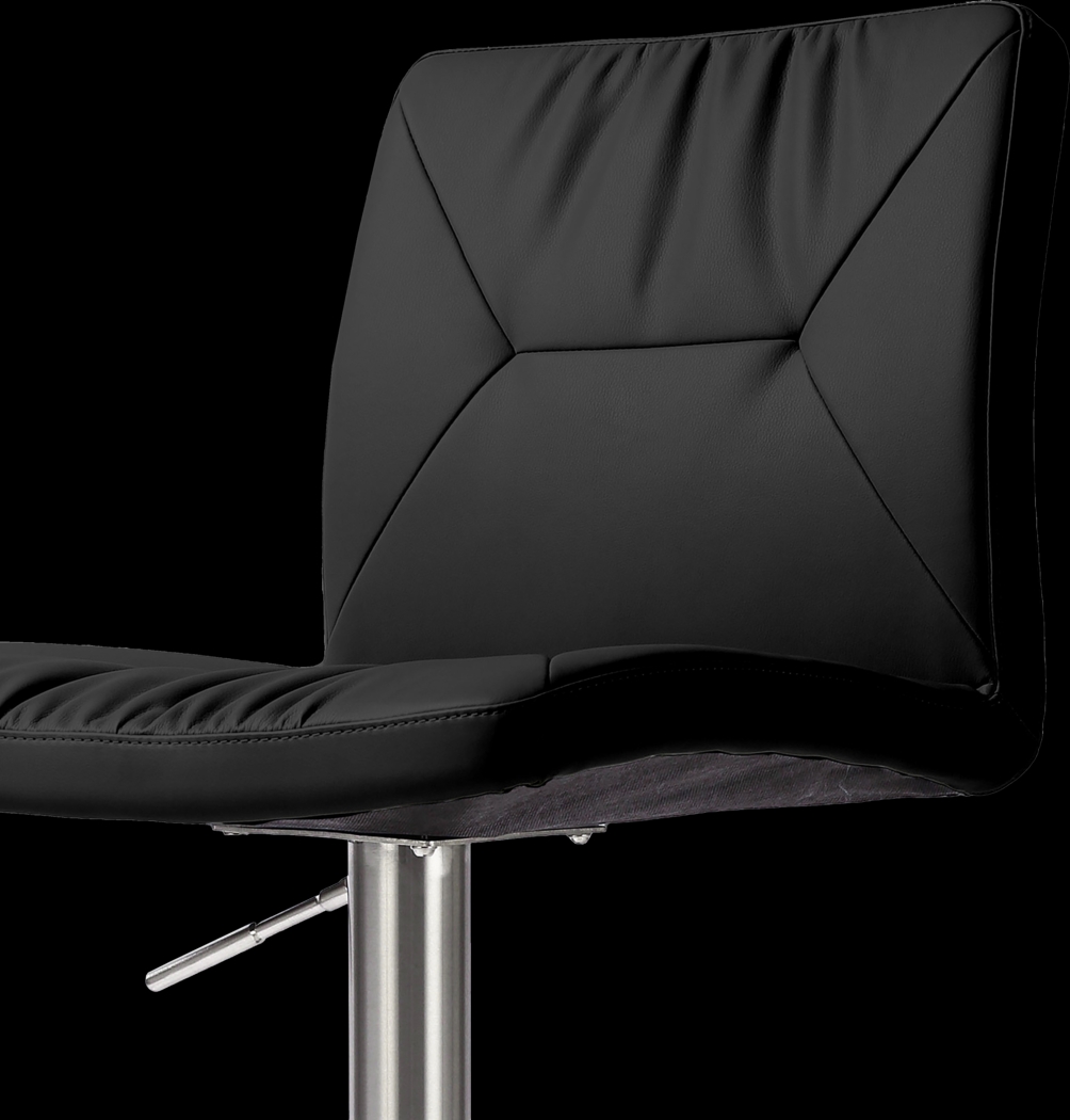 Limoneria Black Adjustable Barstool - Thumbnail - Image 5