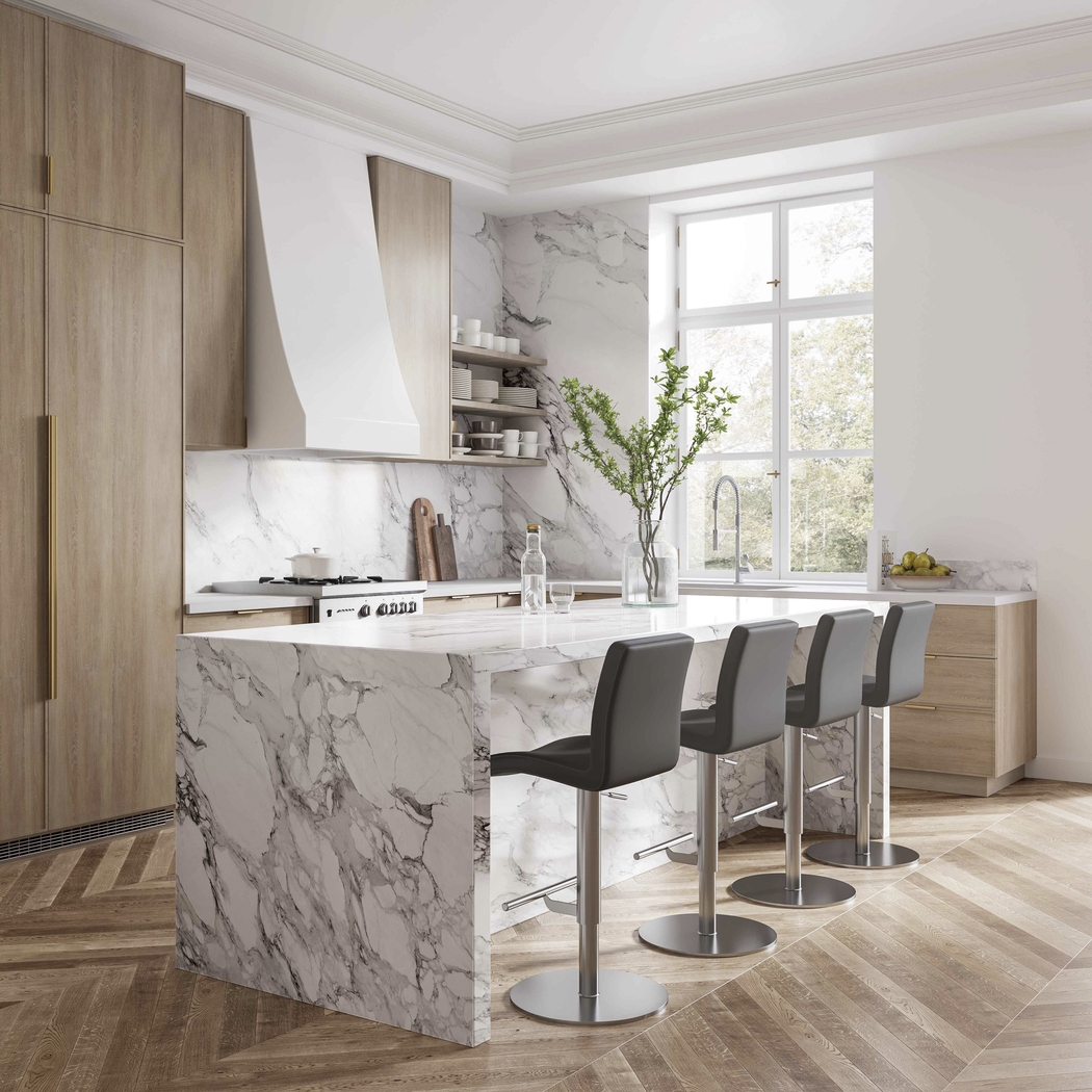 Limoneria Dark Gray Adjustable Barstool - Thumbnail - Image 2