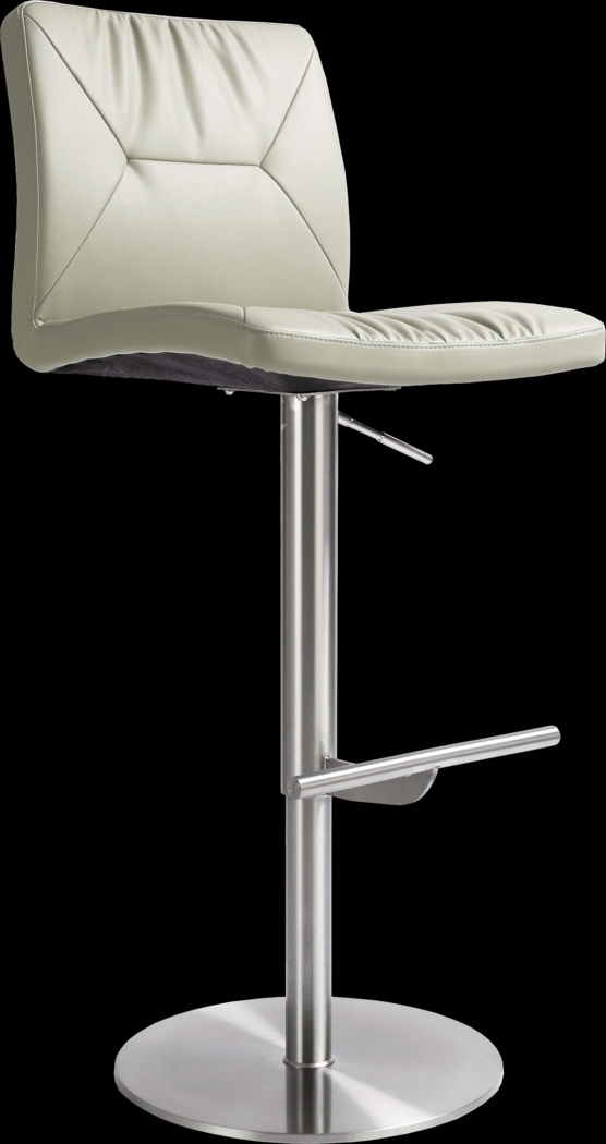Limoneria Light Gray Adjustable Barstool - Thumbnail - Image 1