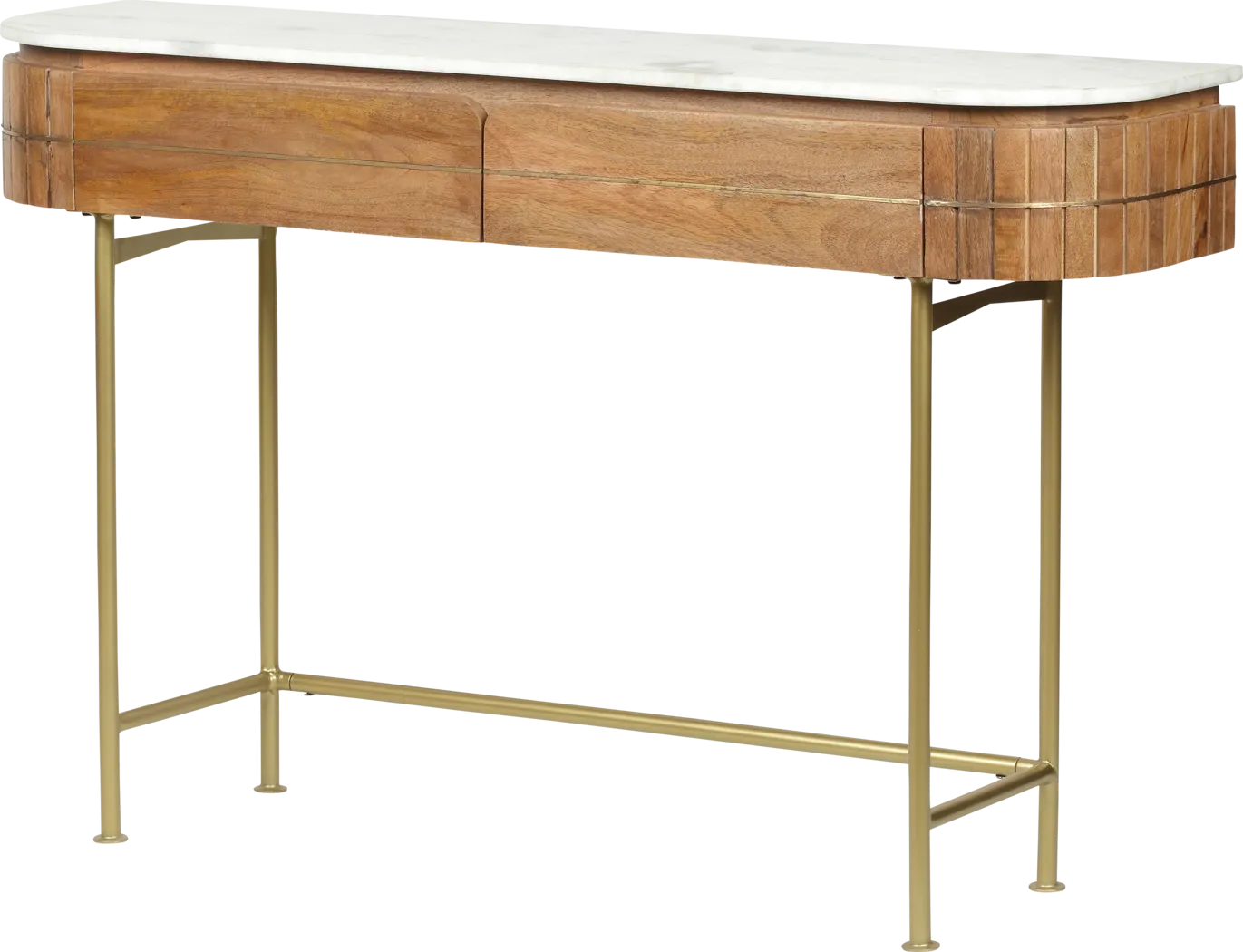 Linbard Brown Sofa Table - Thumbnail - Image 3