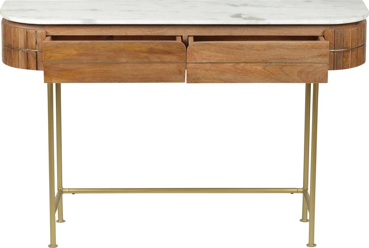 Linbard Brown Sofa Table - Thumbnail - Image 5