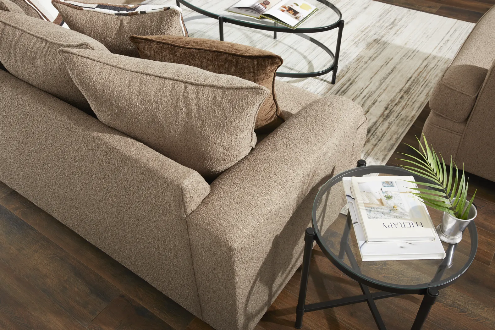 Lincoln Park Latte Sleeper Sofa - Image 5