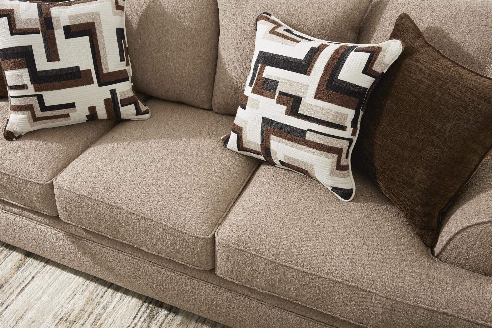 Lincoln Park Latte Sofa - Thumbnail - Image 3