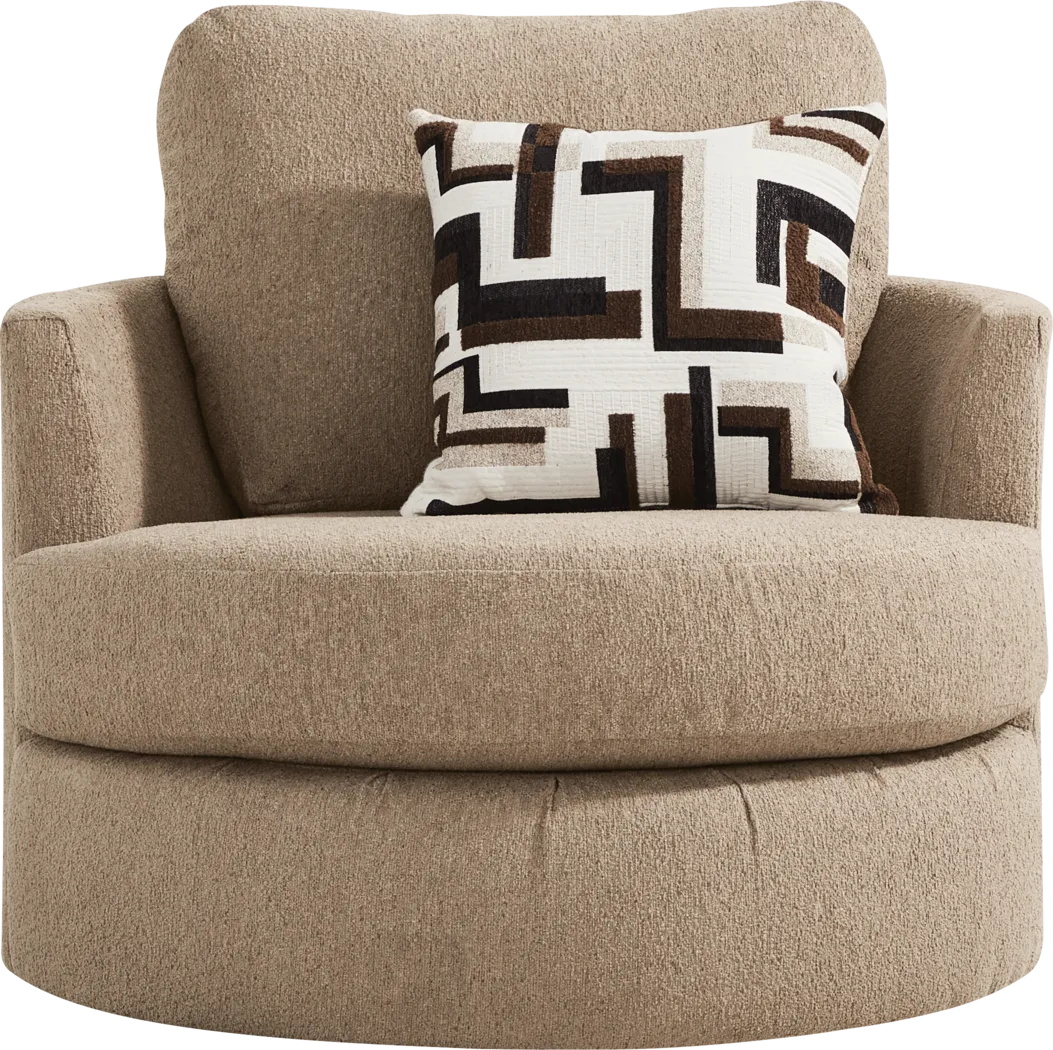 Lincoln Park Latte Swivel Chair - Thumbnail - Image 2