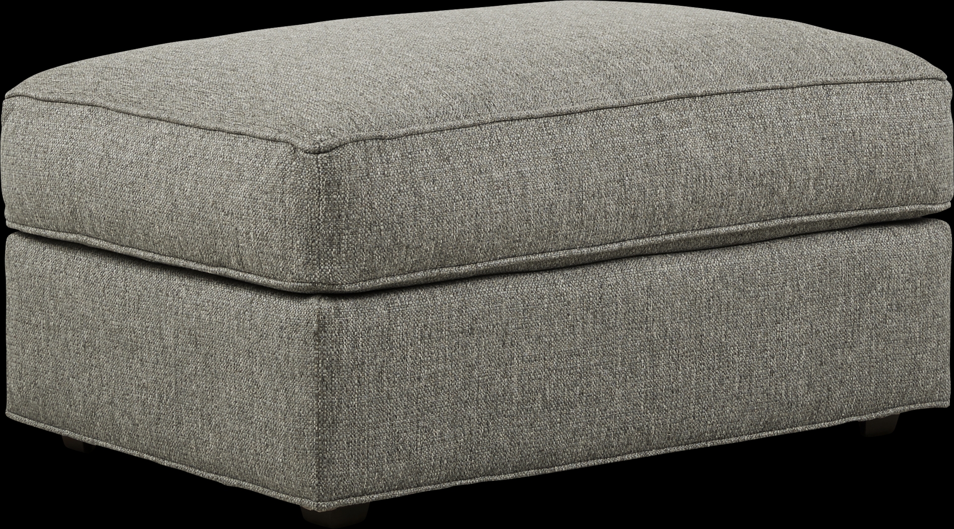 Cindy Crawford Home Lincoln Square Gray Ottoman - Thumbnail - Image 1