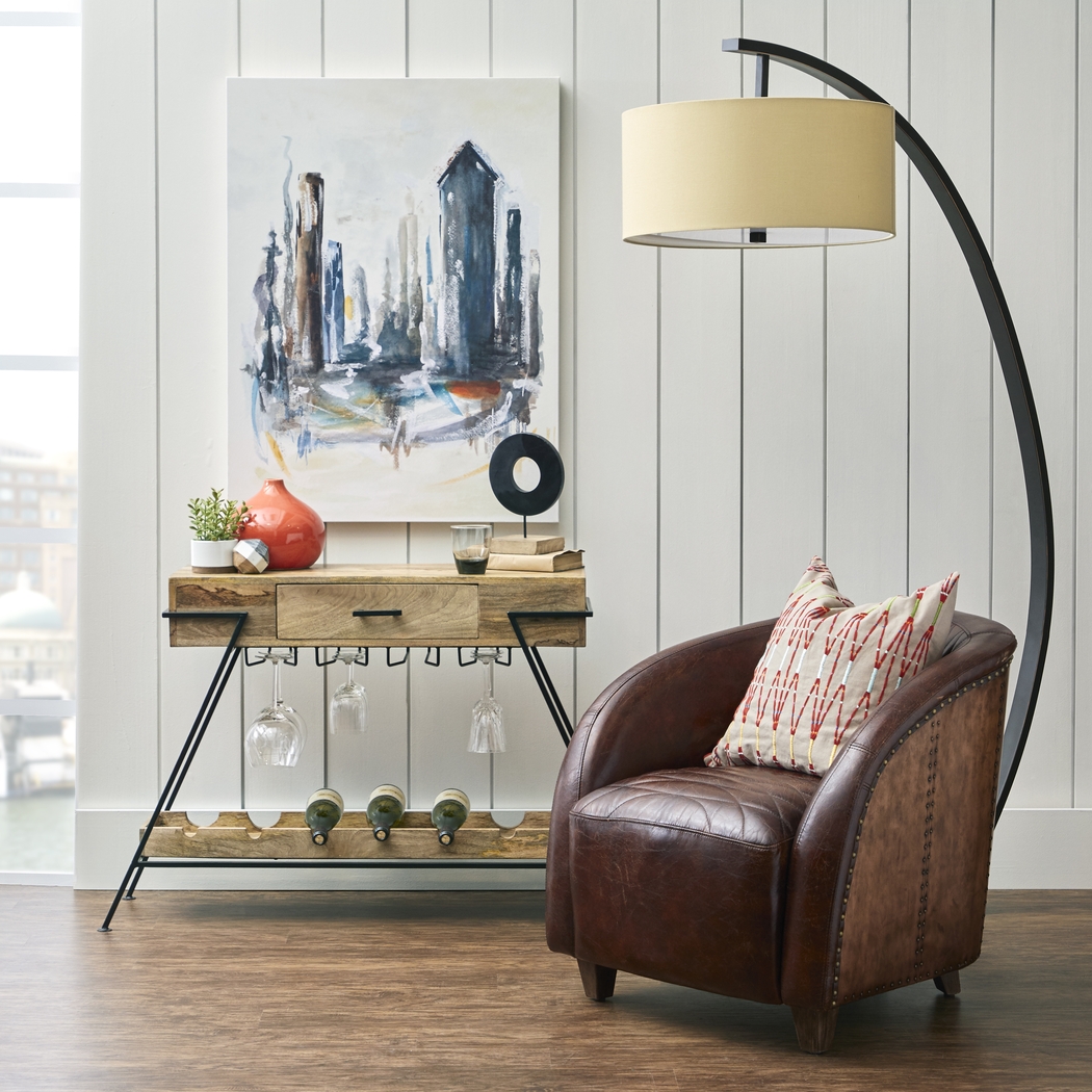 Lincolonshire Brown Accent Chair - Thumbnail - Image 8