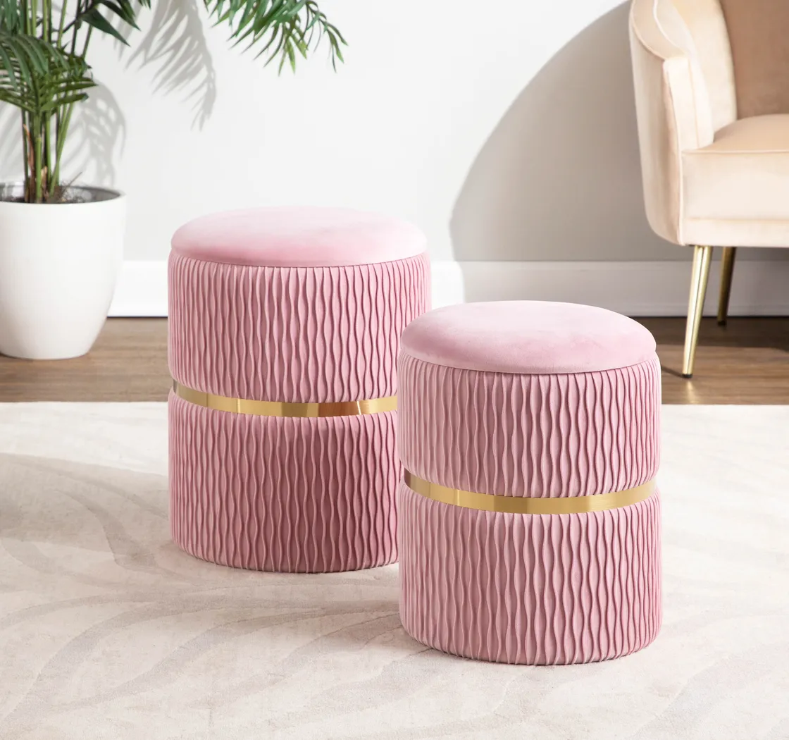 Lincoya Blush Ottoman, Set of 2 - Thumbnail - Image 6
