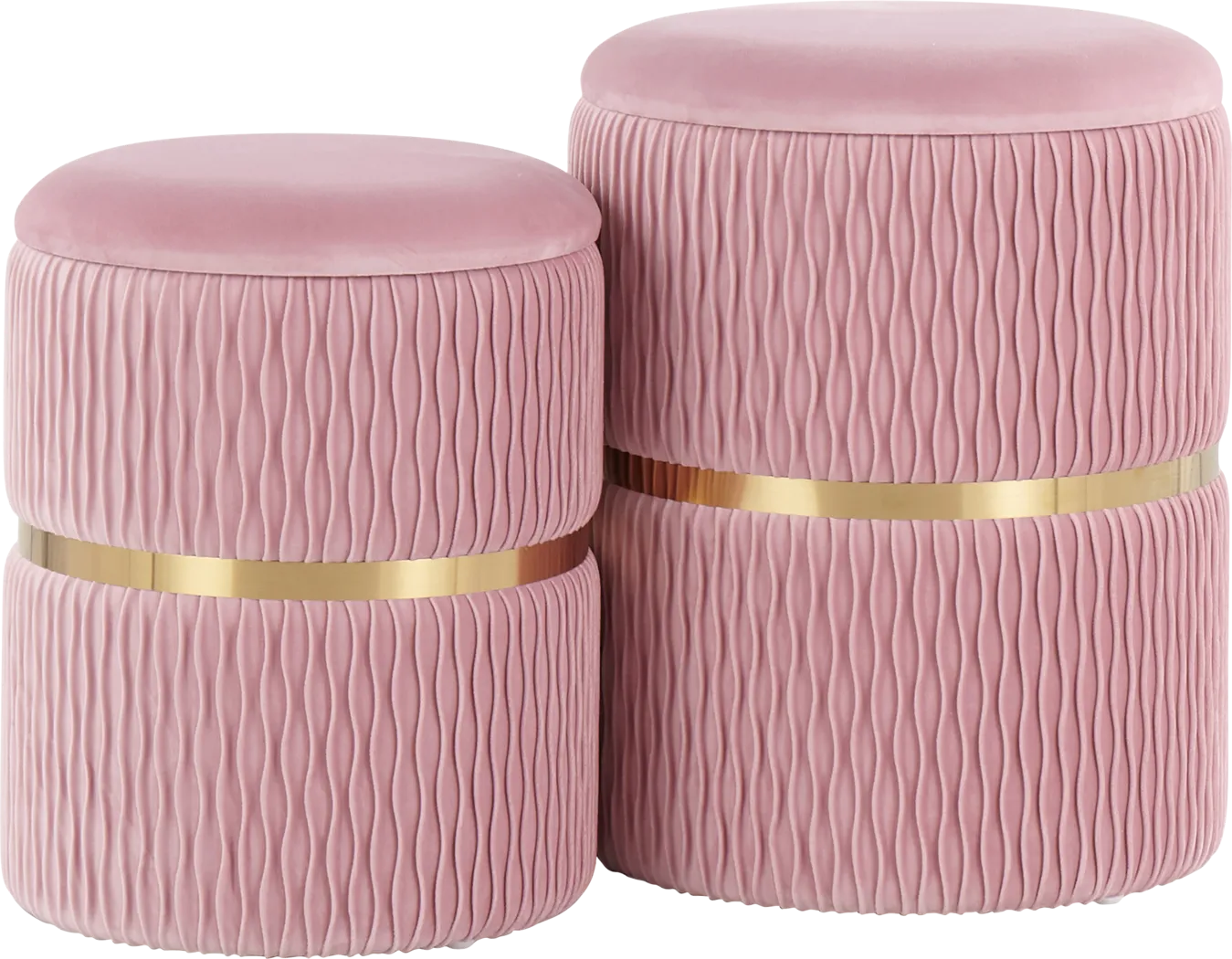 Lincoya Blush Ottoman, Set of 2 - Thumbnail - Image 1