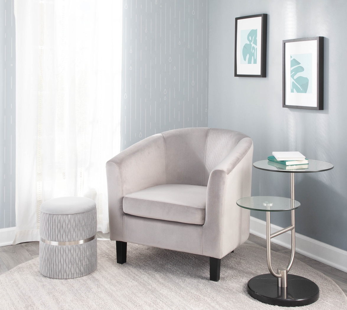 Lincoya Silver Ottoman, Set of 2 - Thumbnail - Image 8