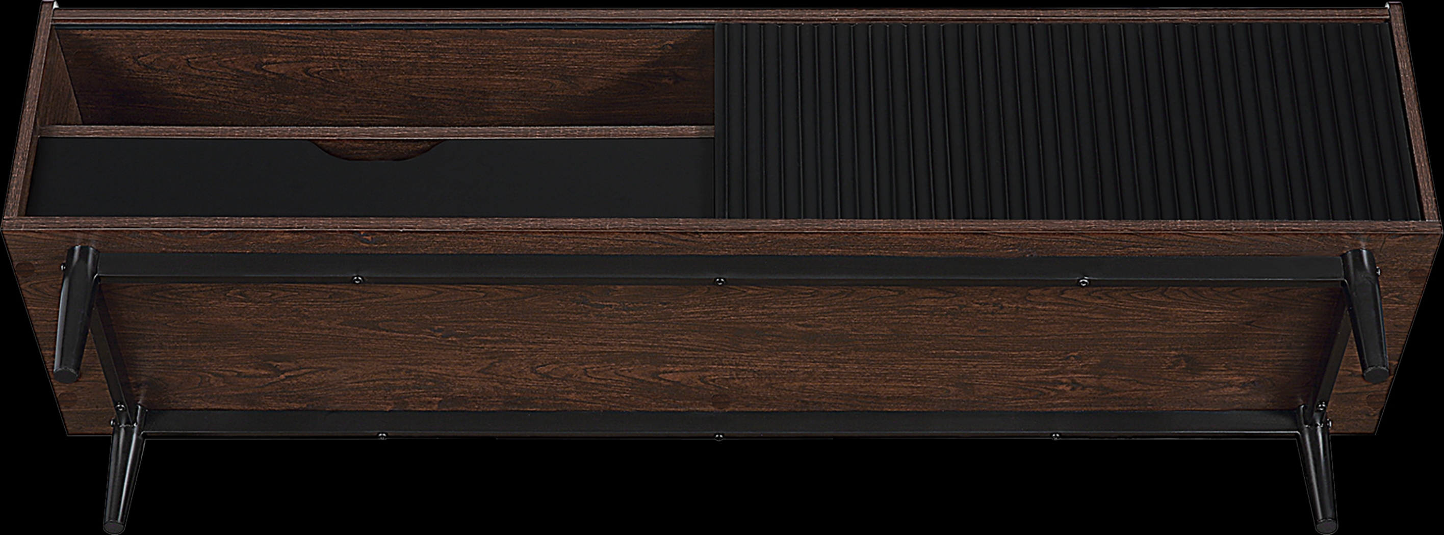 Lindall Black 59.5 in. Console - Thumbnail - Image 4