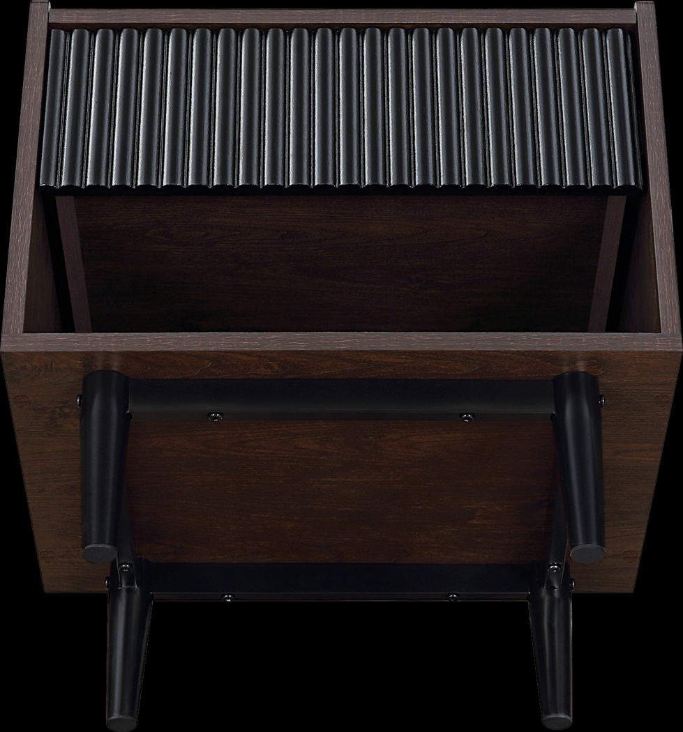 Lindall Black Nightstand - Thumbnail - Image 6