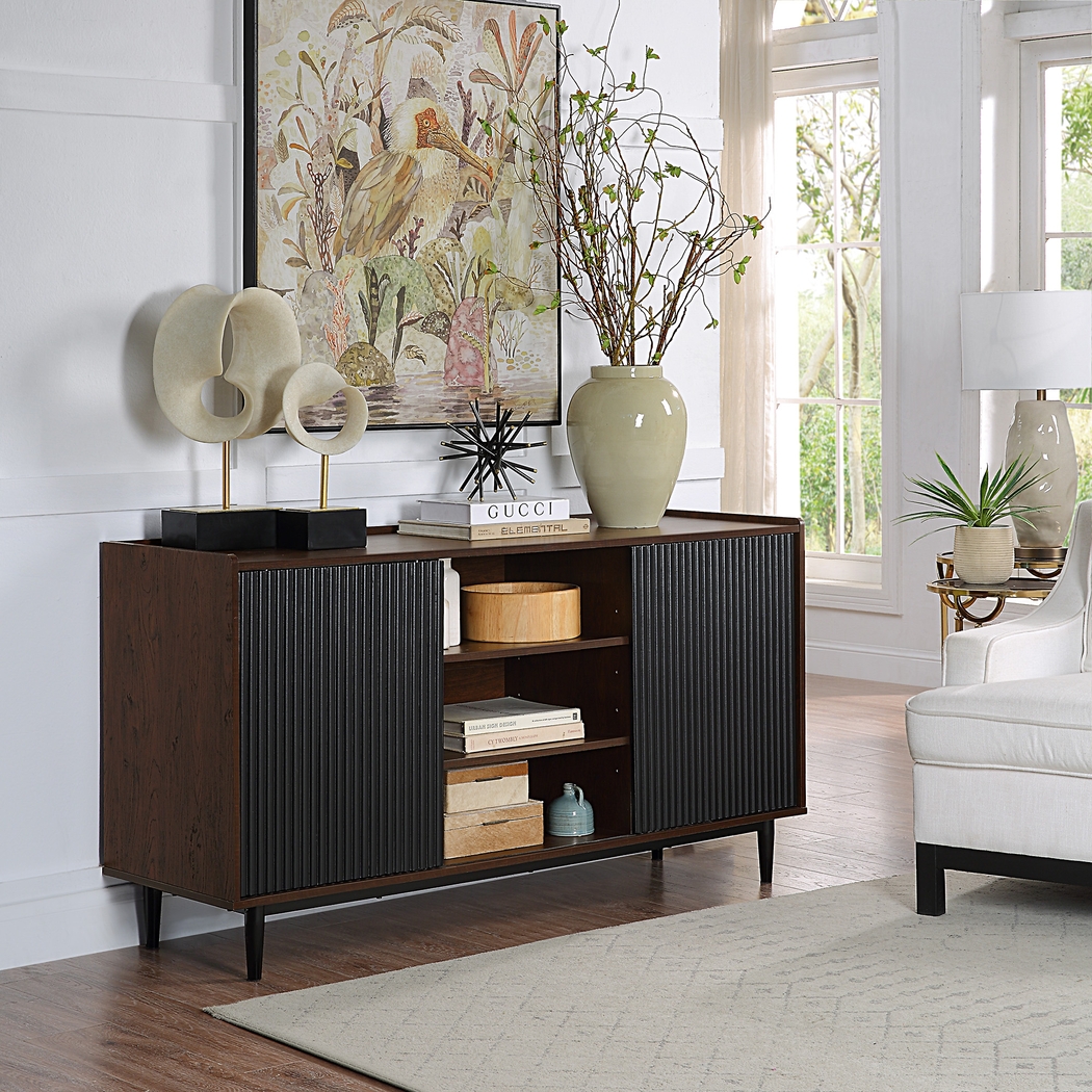Lindall Black Sideboard - Thumbnail - Image 2