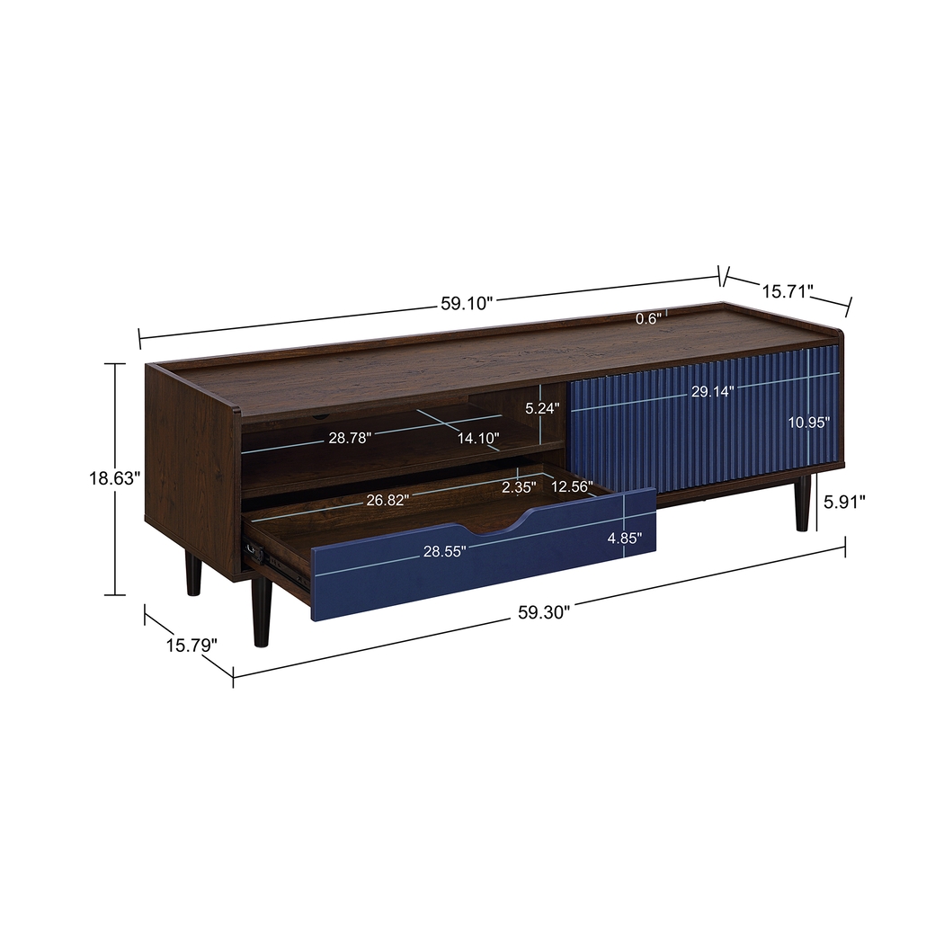 Lindall Navy 59.5 in. Console - Thumbnail - Image 10