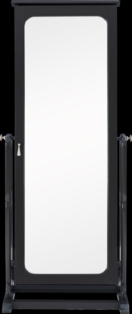 Lindelaan Black Cheval Jewelry Armoire - Thumbnail - Image 4