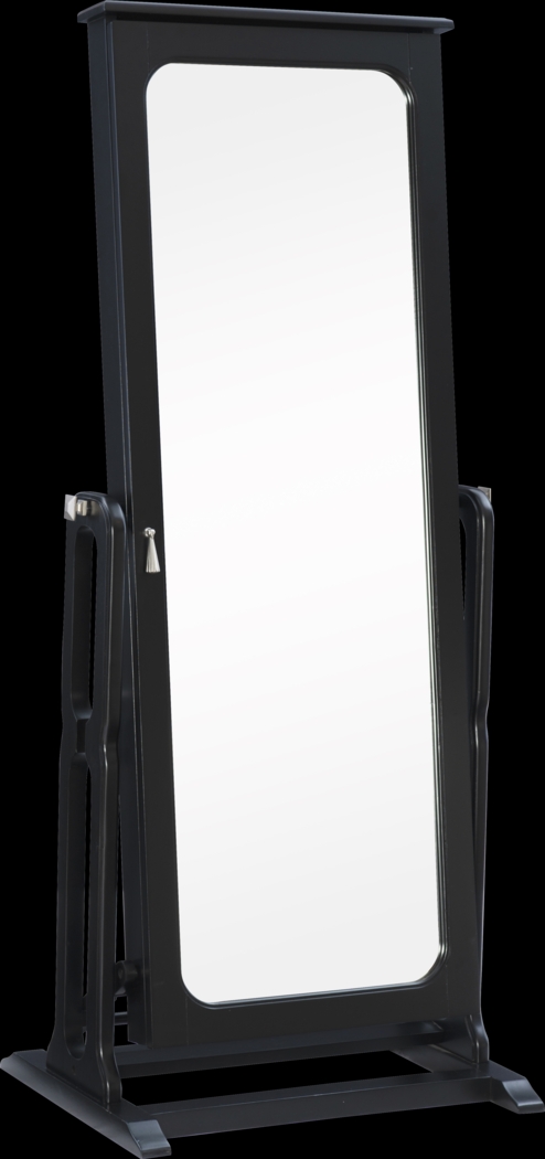 Lindelaan Black Cheval Jewelry Armoire - Thumbnail - Image 1